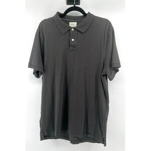J.Crew Men's Polo T-Shirt Size L Gray Lightweight Breathable